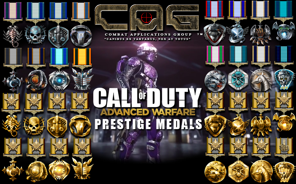 CAG cod aw prestige medals